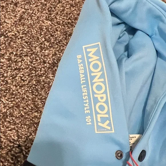 Baseball Lifestyle 101 x Monopoly, Boys XL Hoodie, Black with Blue accents, NWT - Picture 7 of 13